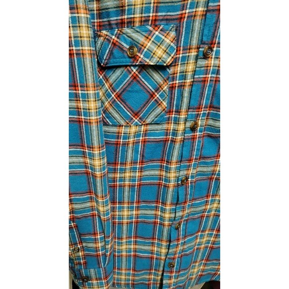 Saddlebred Skacket Men's Blue Plaid Size L Button Pockets Insulated - Picture 3 of 6
